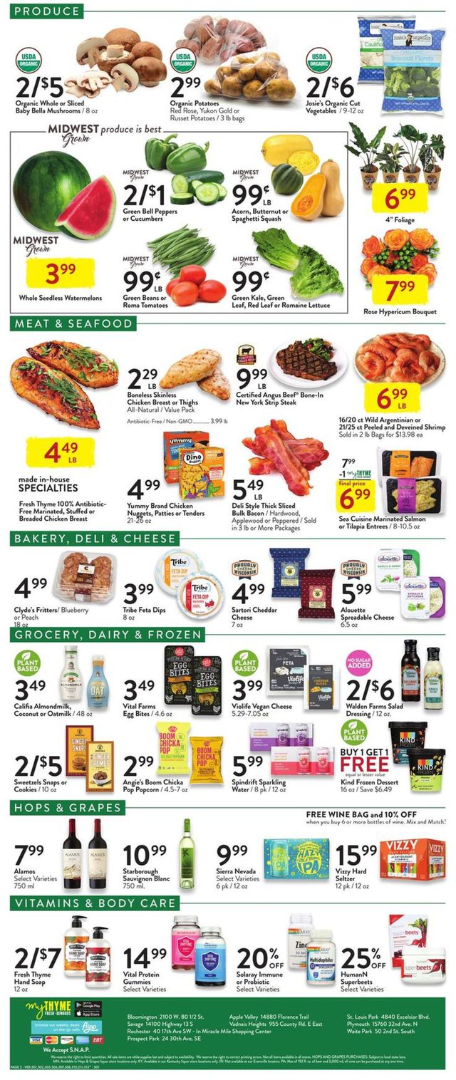 Fresh Thyme Ad from 09/08/2021