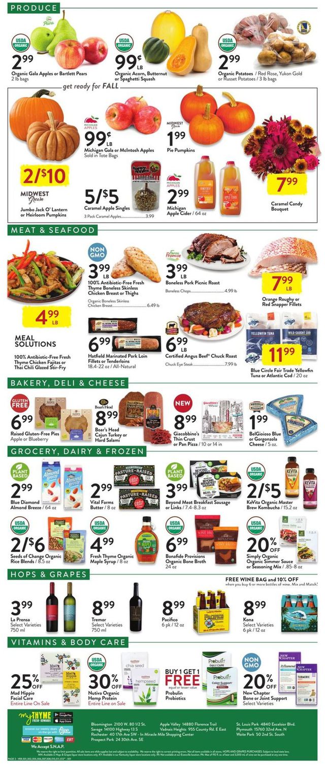 Fresh Thyme Ad from 09/22/2021