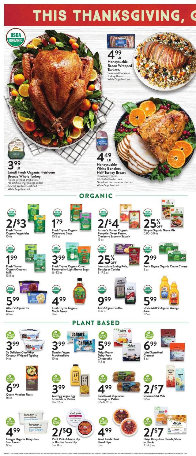 Fresh Thyme Ad from 11/17/2021