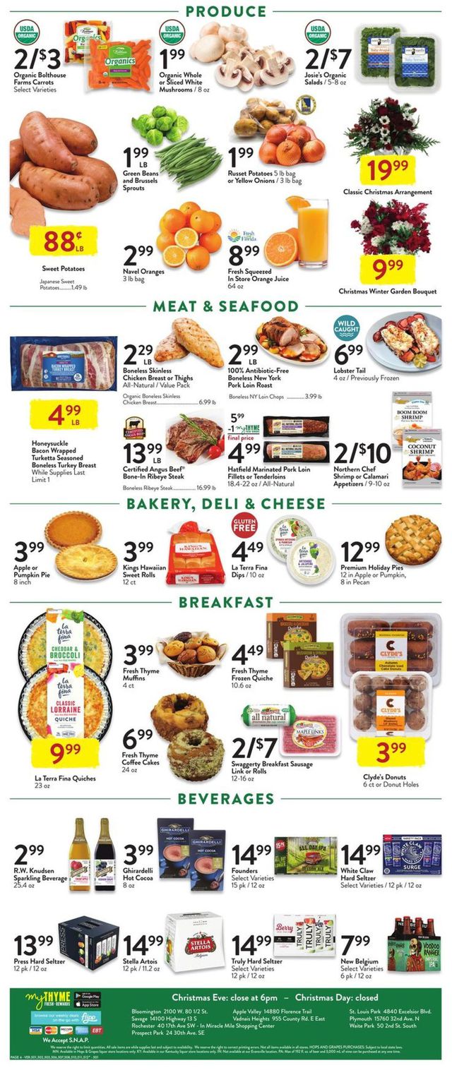 Fresh Thyme Ad from 12/15/2021