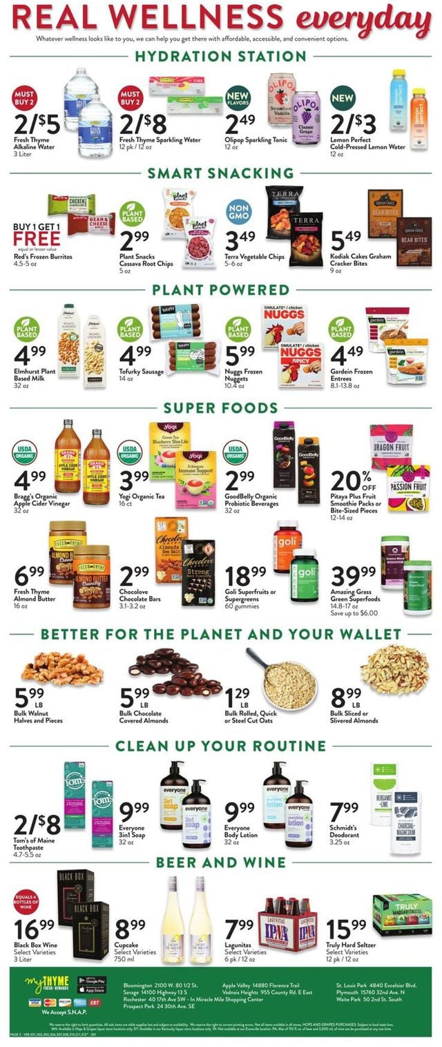 Fresh Thyme Ad from 01/19/2022