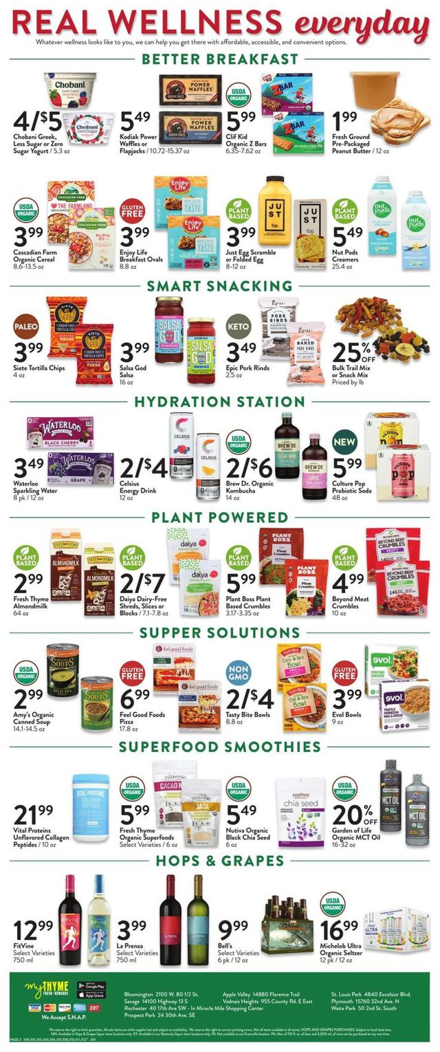 Fresh Thyme Ad from 01/26/2022