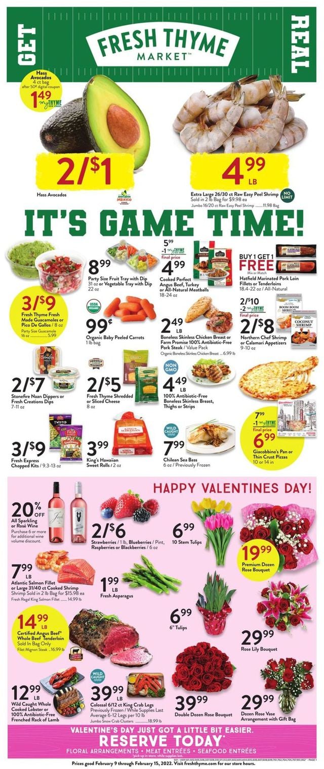 Fresh Thyme Ad from 02/09/2022