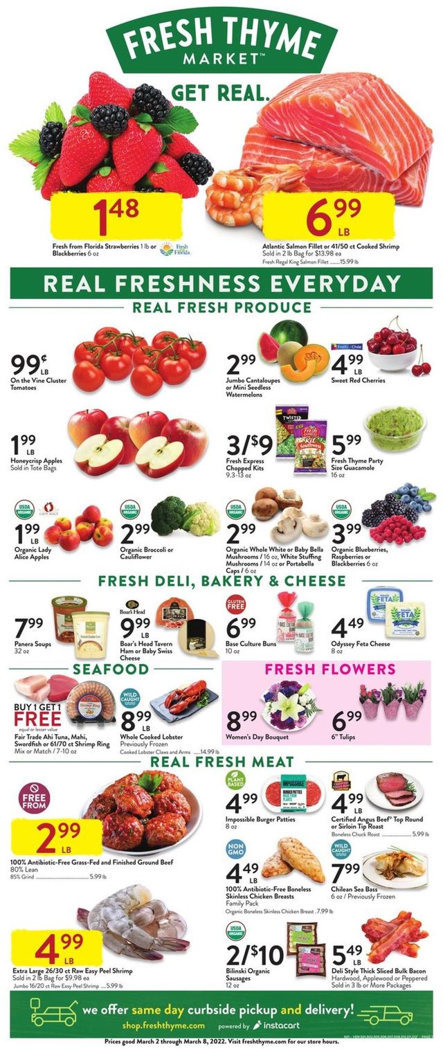 Fresh Thyme Ad from 03/02/2022