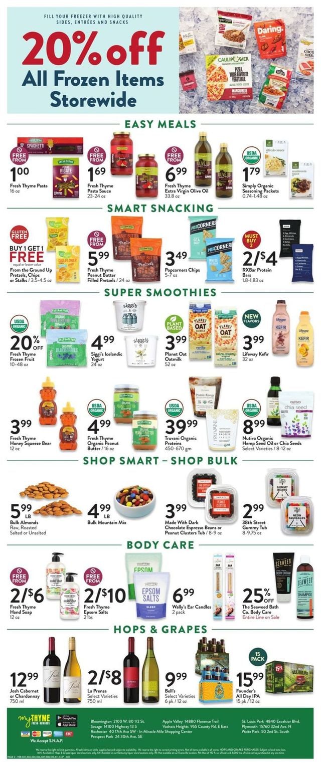 Fresh Thyme Ad from 03/23/2022