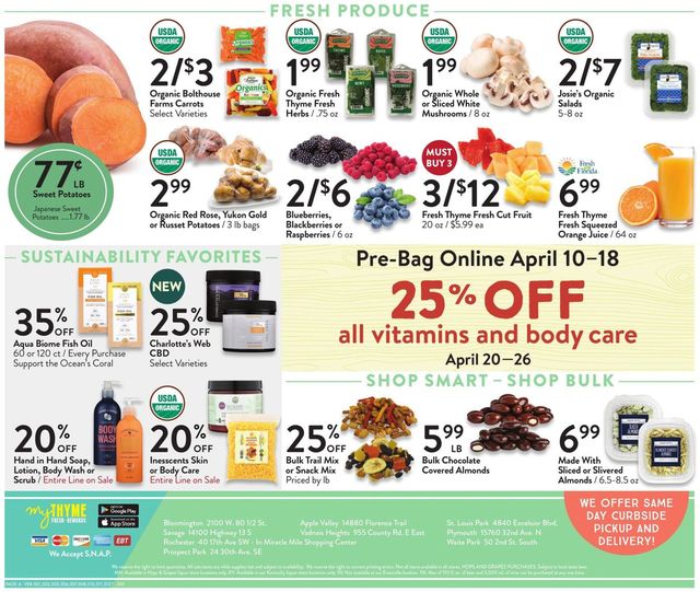 Fresh Thyme Ad from 04/13/2022