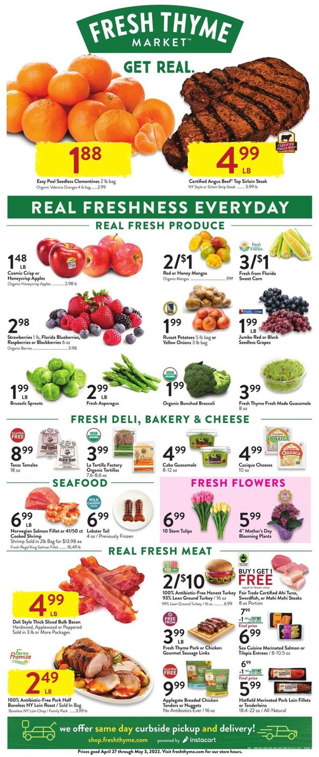 Fresh Thyme Ad from 04/27/2022
