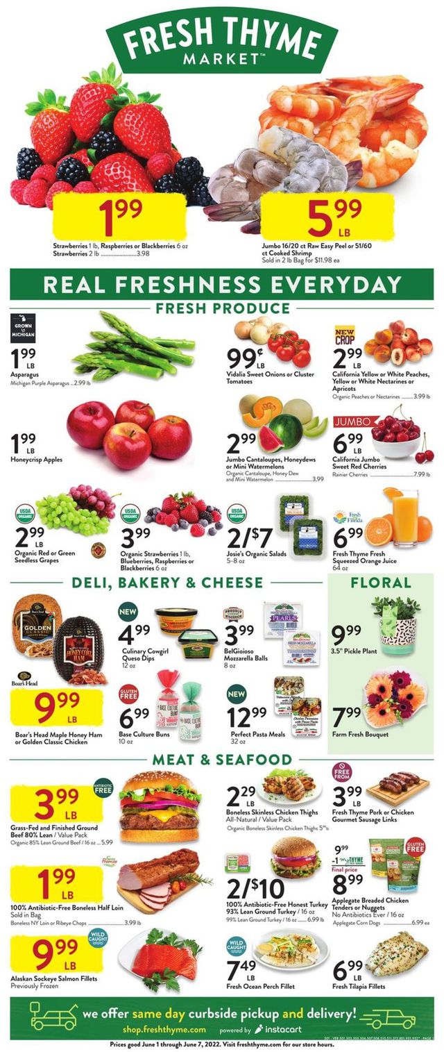 Fresh Thyme Ad from 06/01/2022