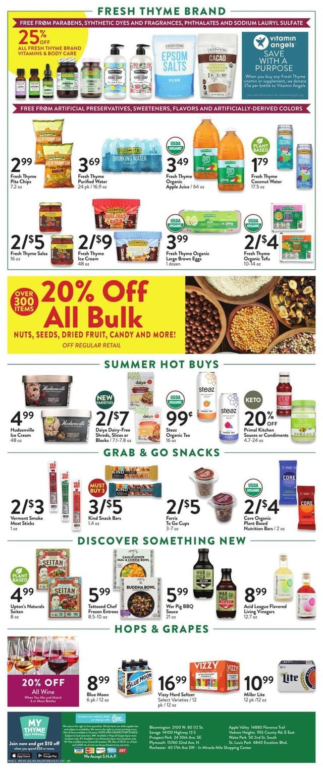 Fresh Thyme Ad from 06/22/2022
