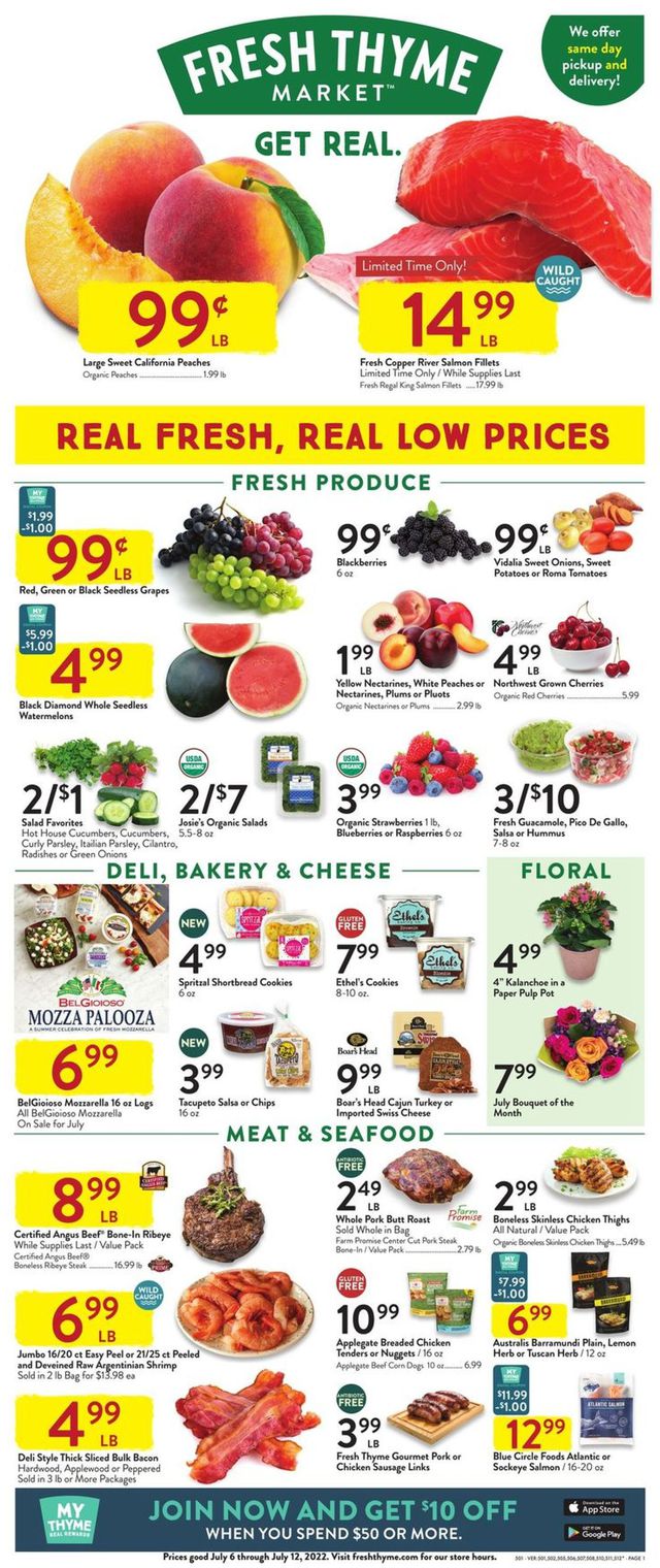 Fresh Thyme Ad from 07/06/2022