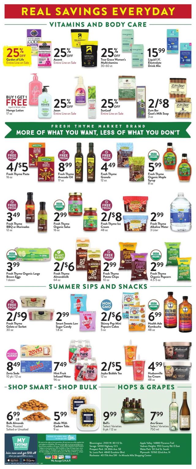 Fresh Thyme Ad from 07/06/2022