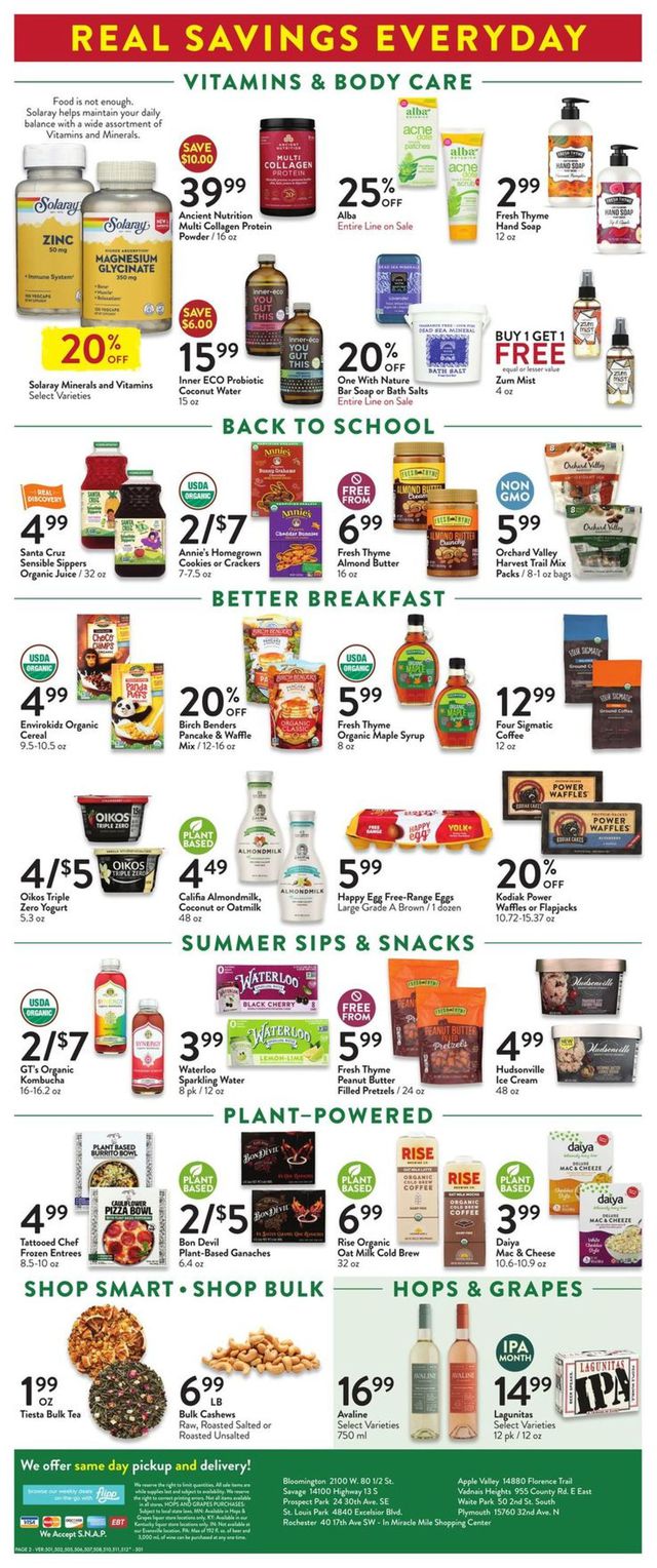 Fresh Thyme Ad from 08/17/2022