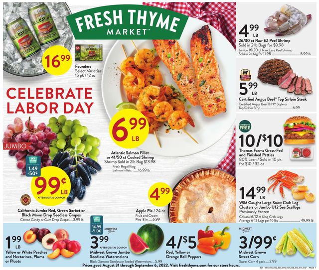 Fresh Thyme Ad from 08/31/2022