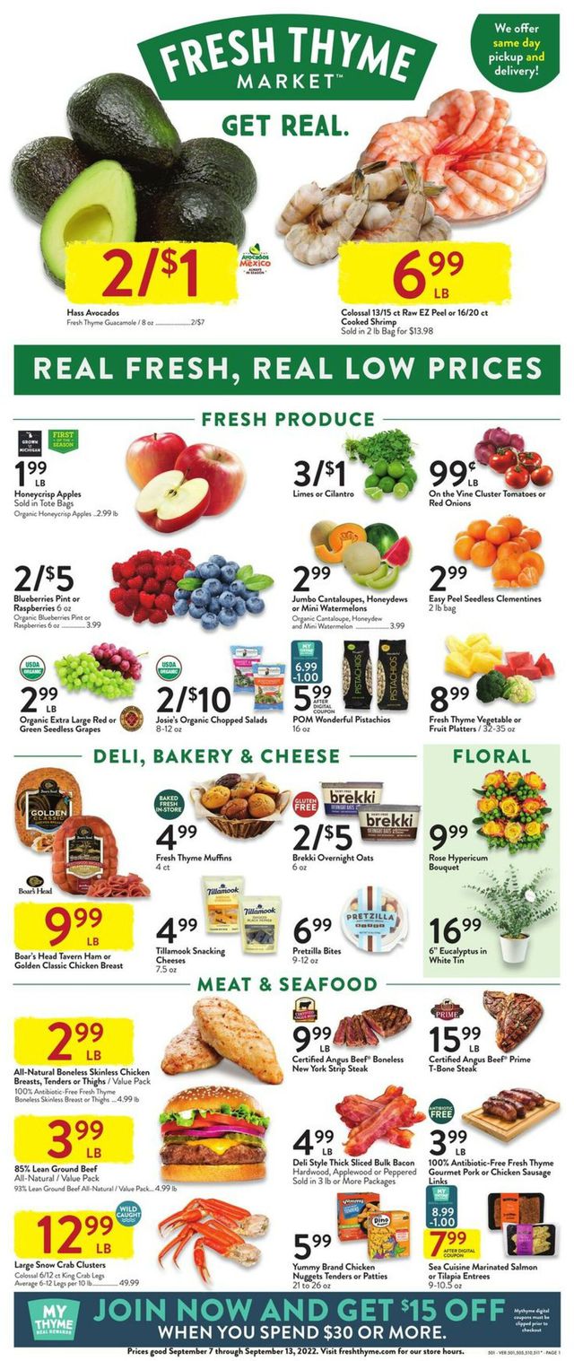 Fresh Thyme Ad from 09/07/2022