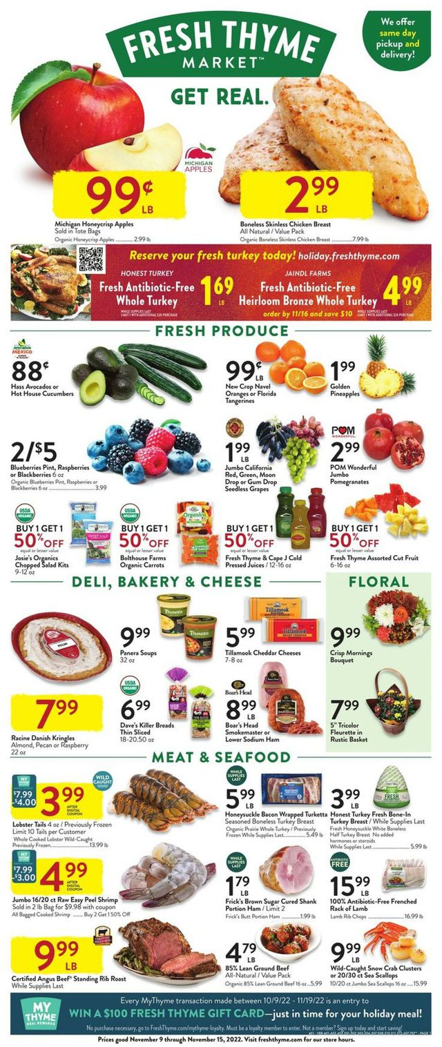 Fresh Thyme Ad from 11/09/2022