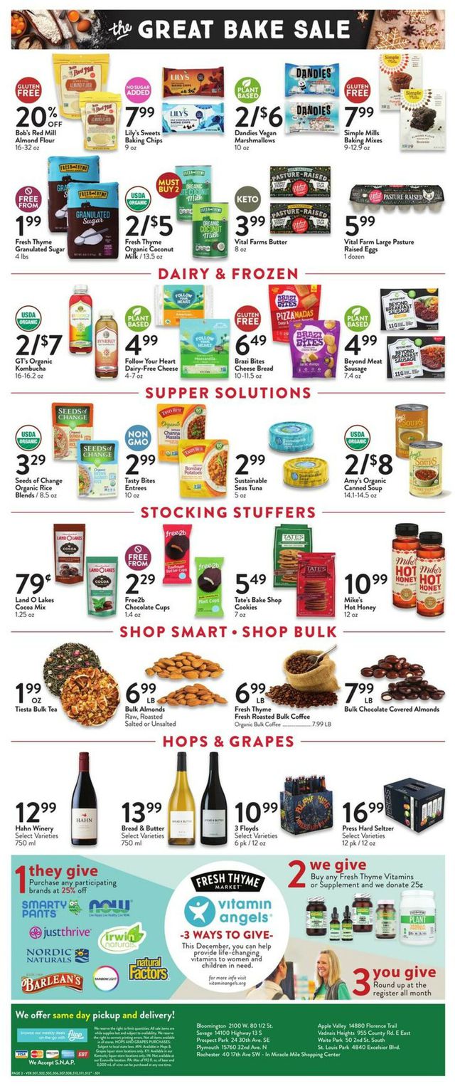 Fresh Thyme Ad from 11/30/2022
