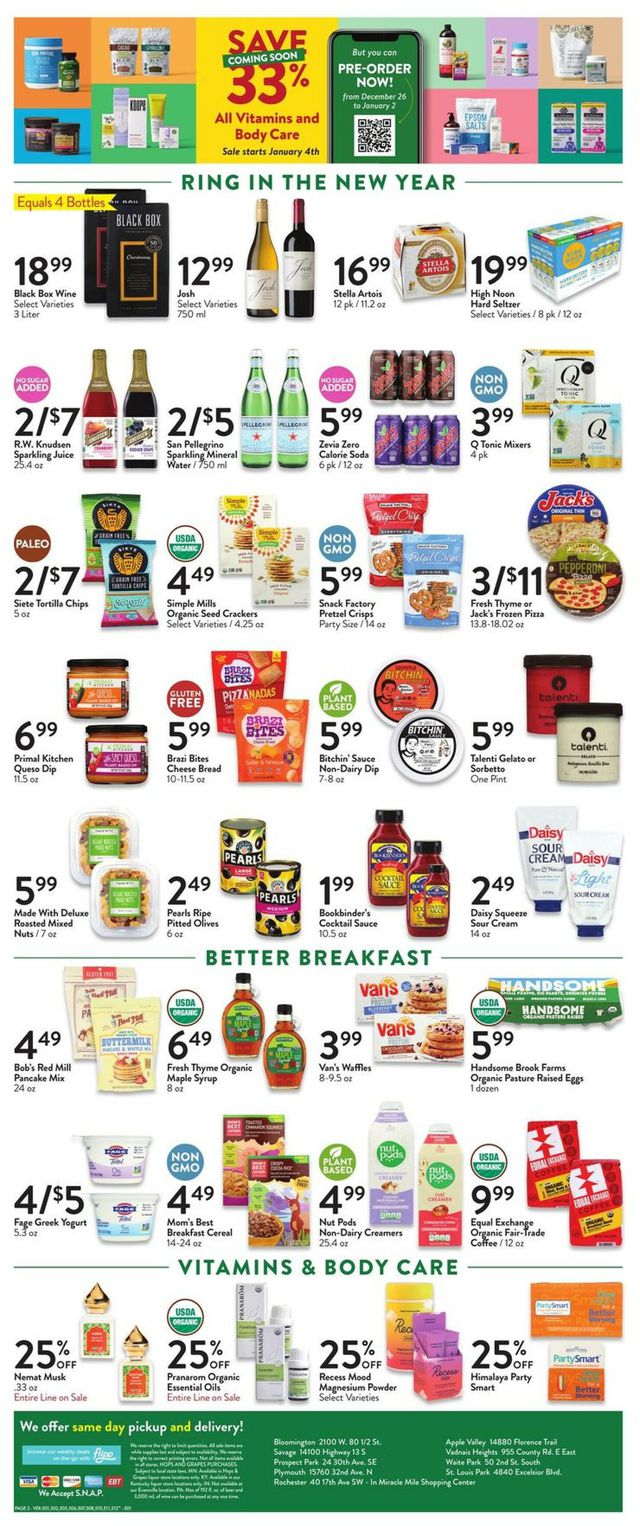 Fresh Thyme Ad from 12/26/2022