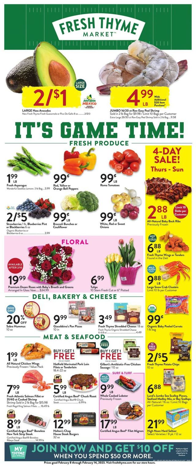 Fresh Thyme Ad from 02/08/2023