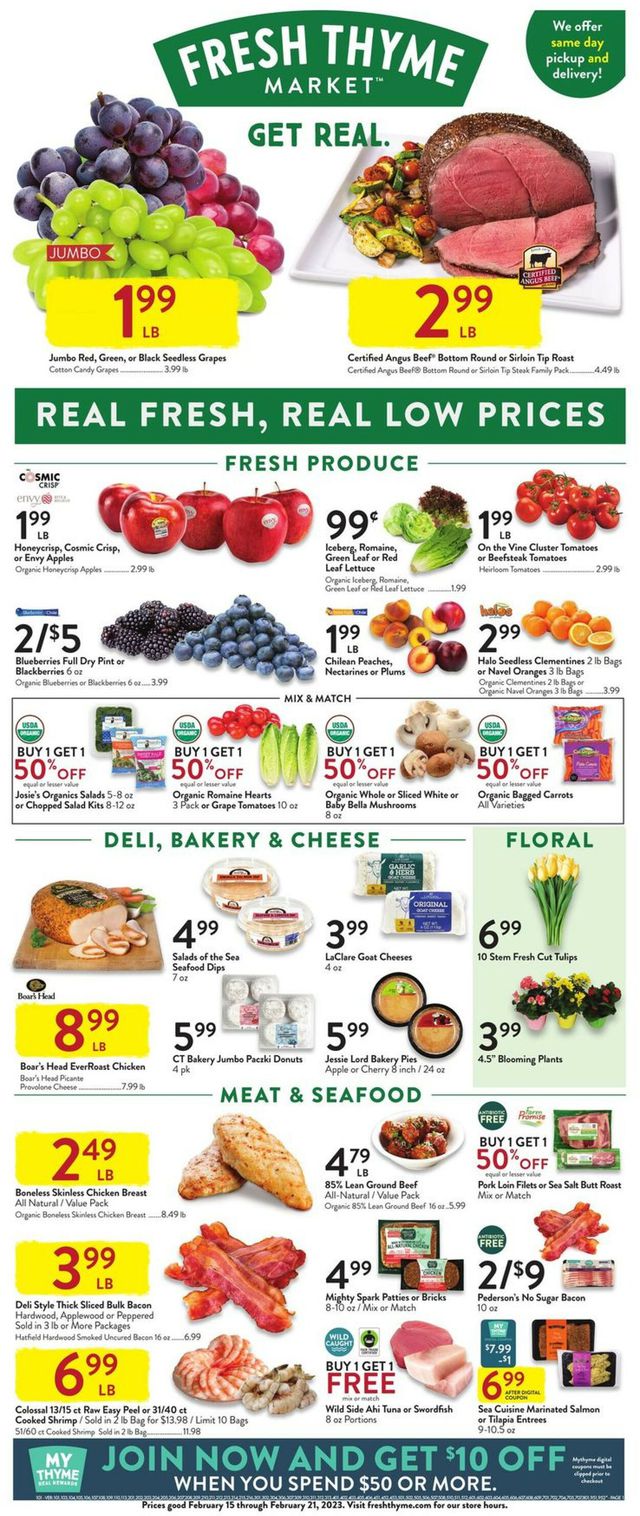 Fresh Thyme Ad from 02/15/2023