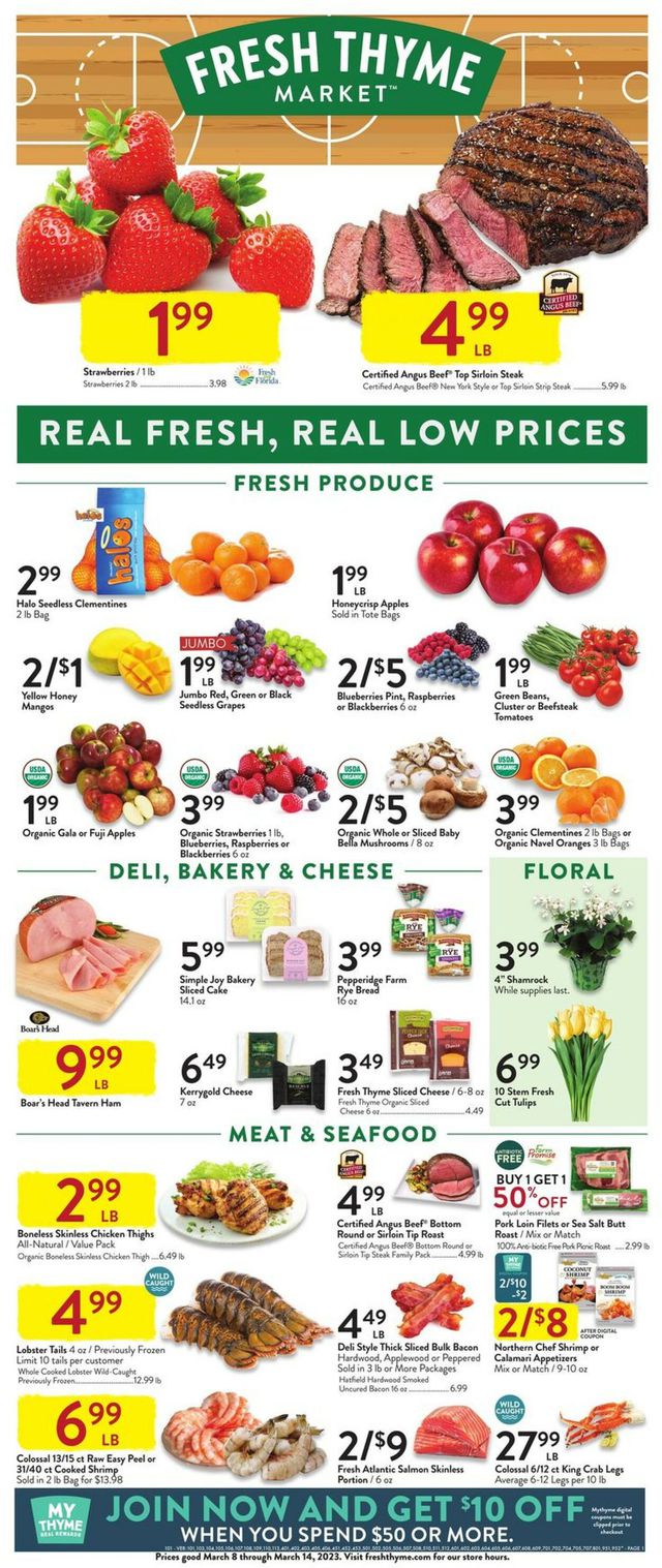 Fresh Thyme Ad from 03/08/2023