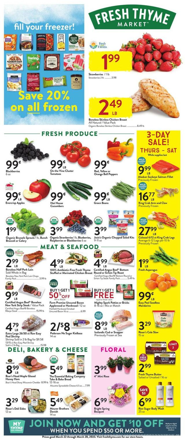 Fresh Thyme Ad from 03/22/2023