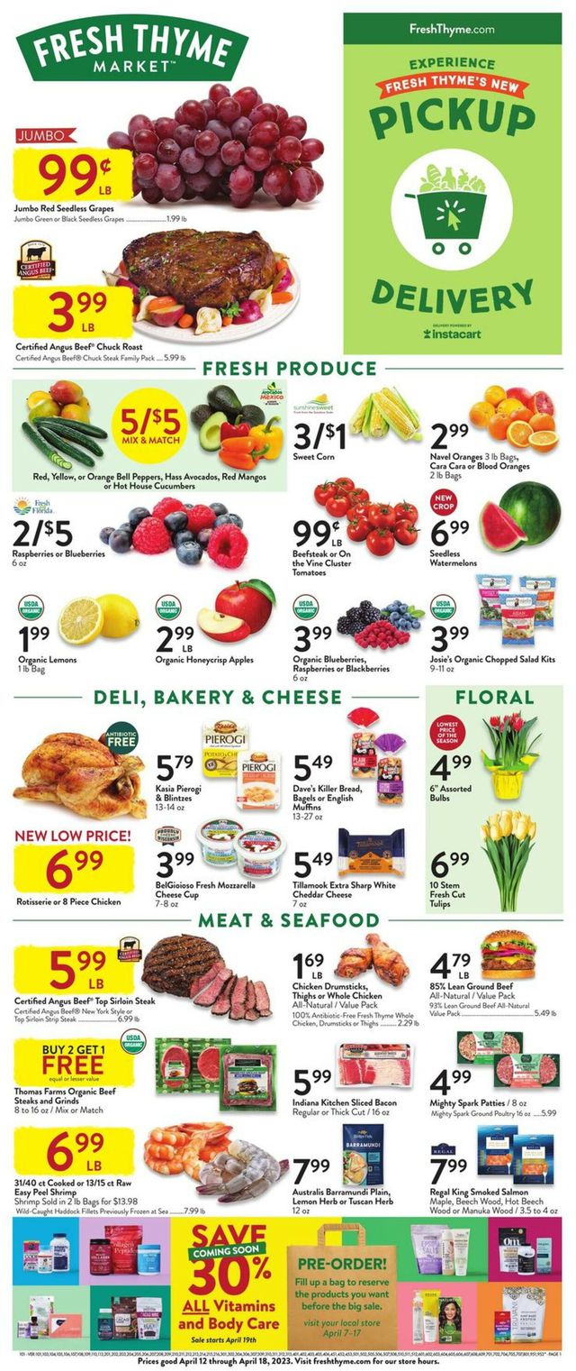 Fresh Thyme Ad from 04/12/2023