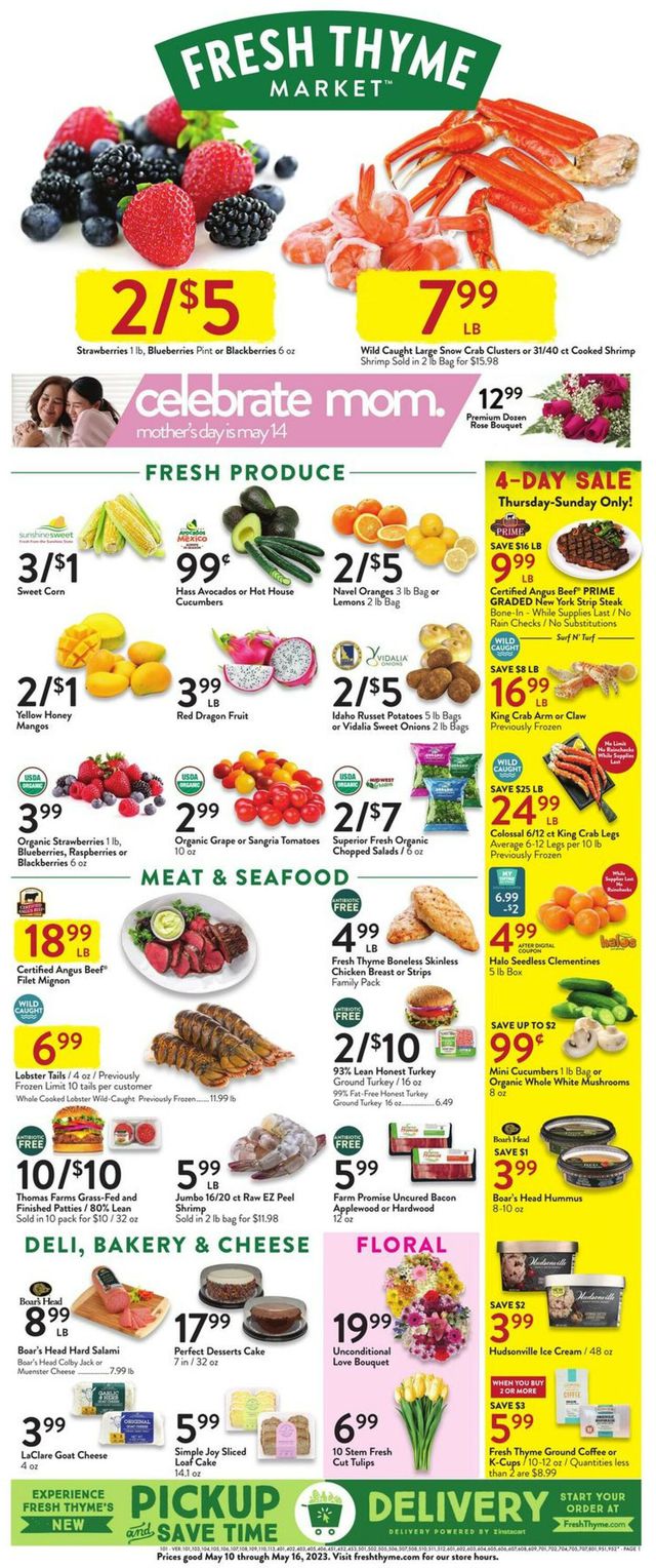 Fresh Thyme Ad from 05/10/2023