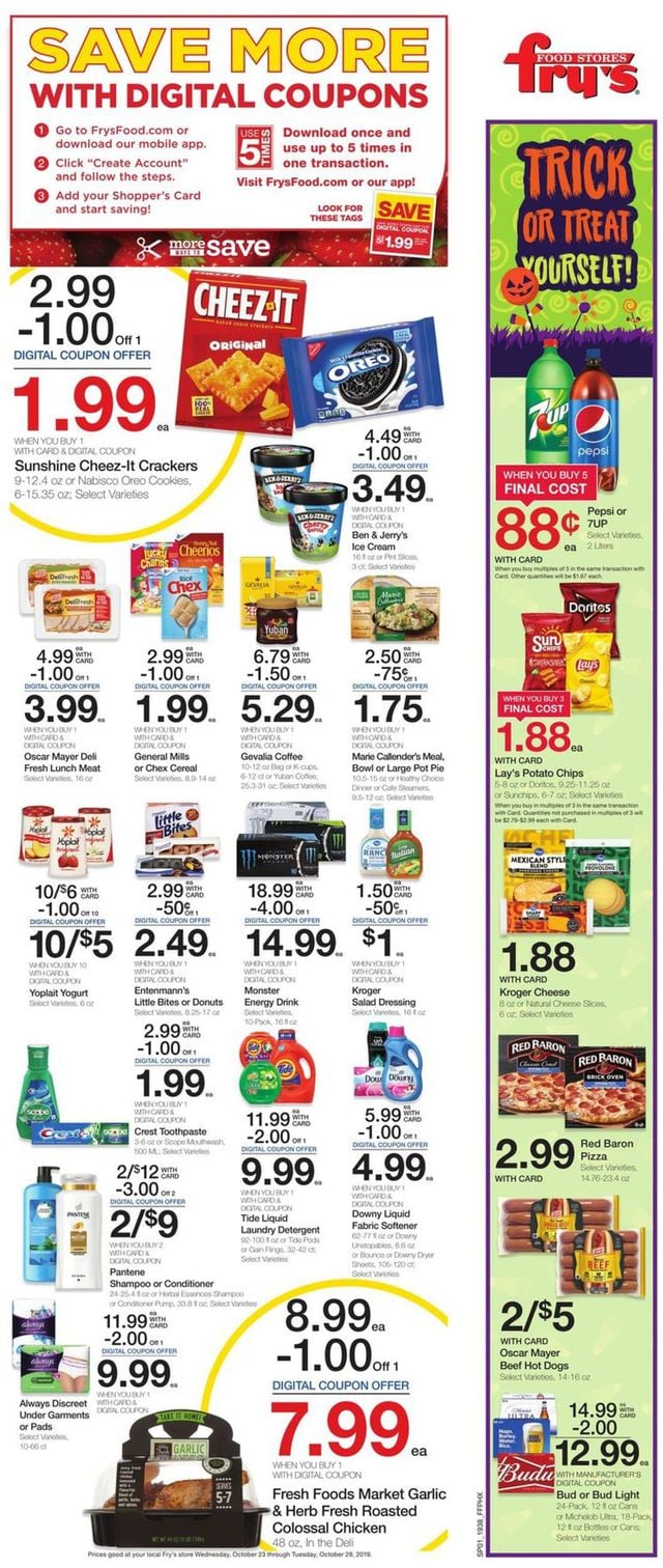 Fry’s Ad from 10/23/2019