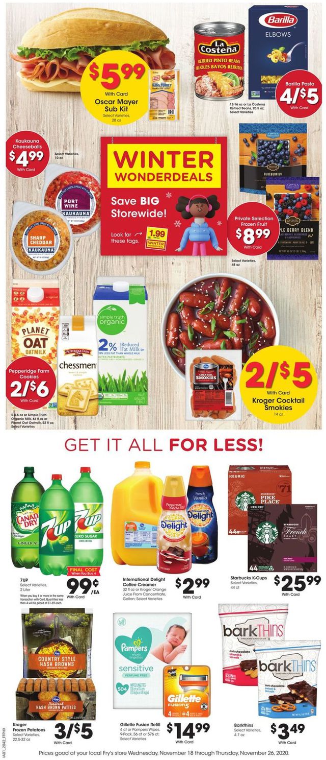 Fry’s Ad from 11/18/2020