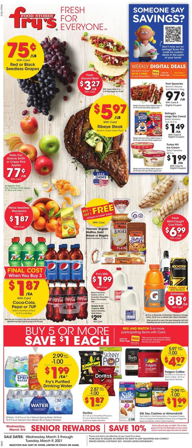 Fry’s Ad from 03/03/2021