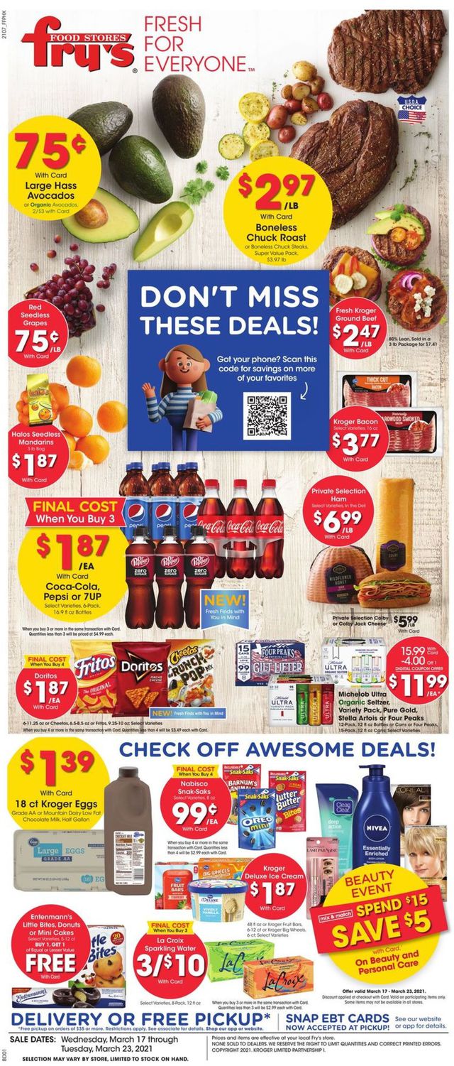 Fry’s Ad from 03/17/2021