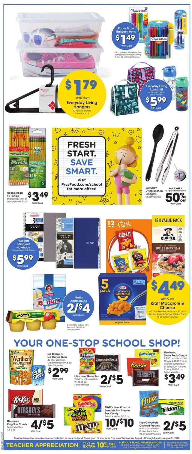 Fry’s Ad from 08/18/2021