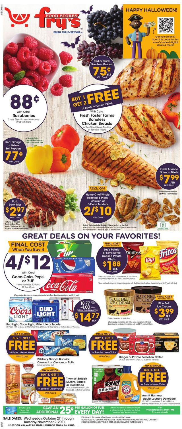 Fry’s Ad from 10/27/2021