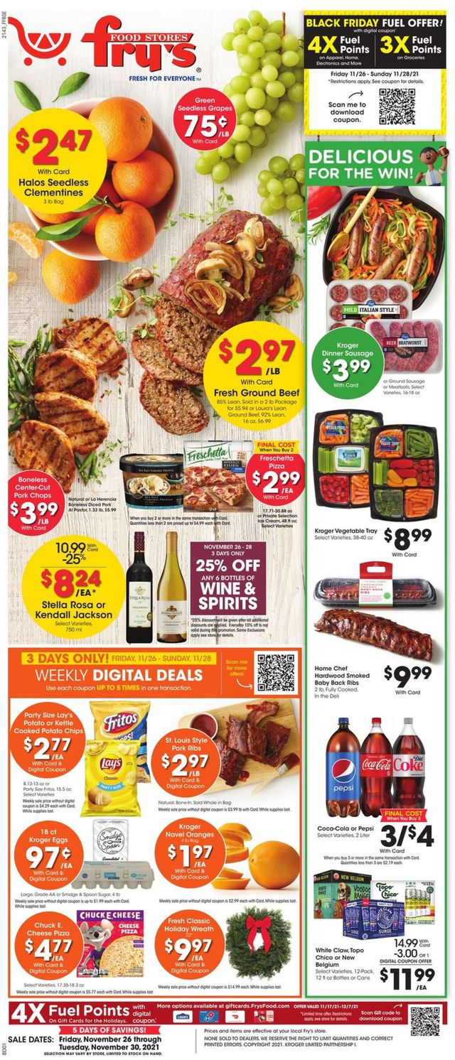 Fry’s Ad from 11/26/2021