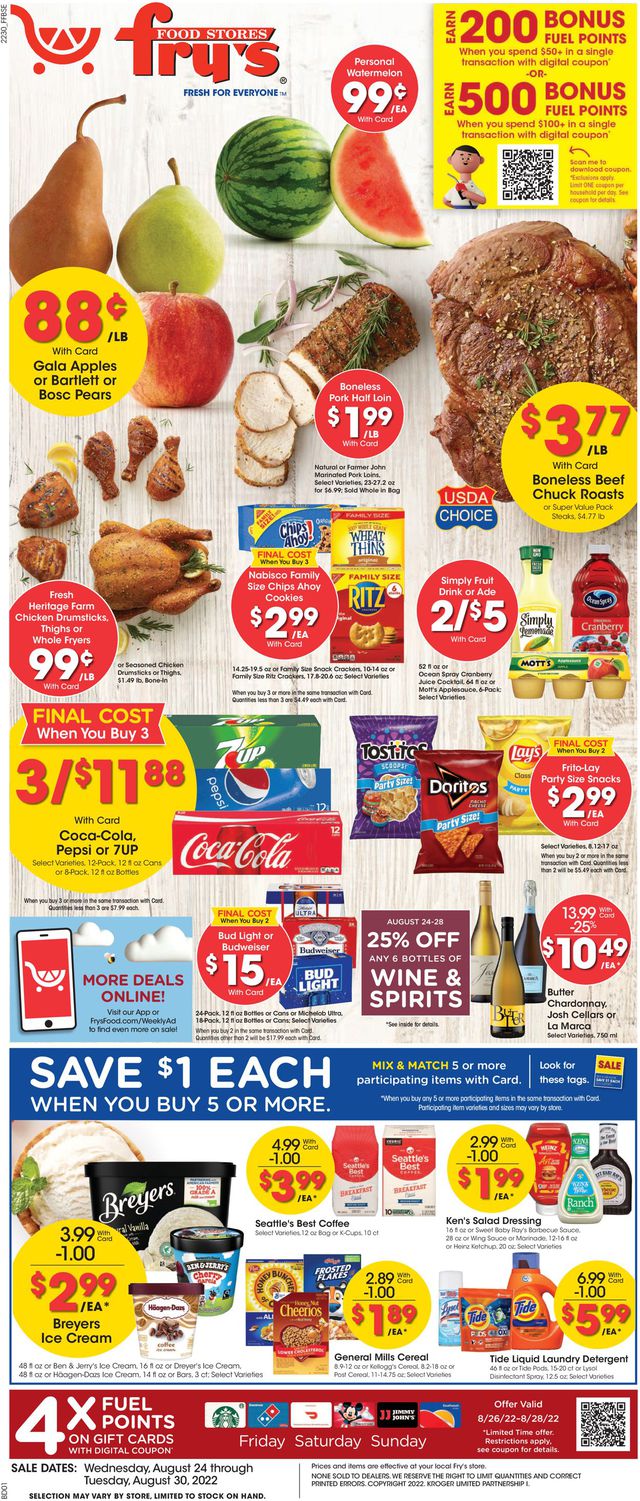 Fry’s Ad from 08/24/2022