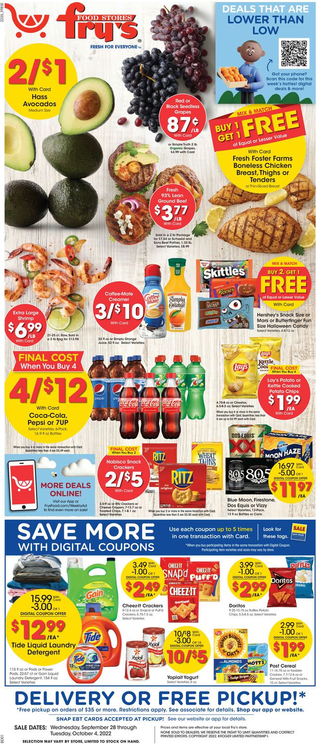Fry’s Ad from 09/28/2022