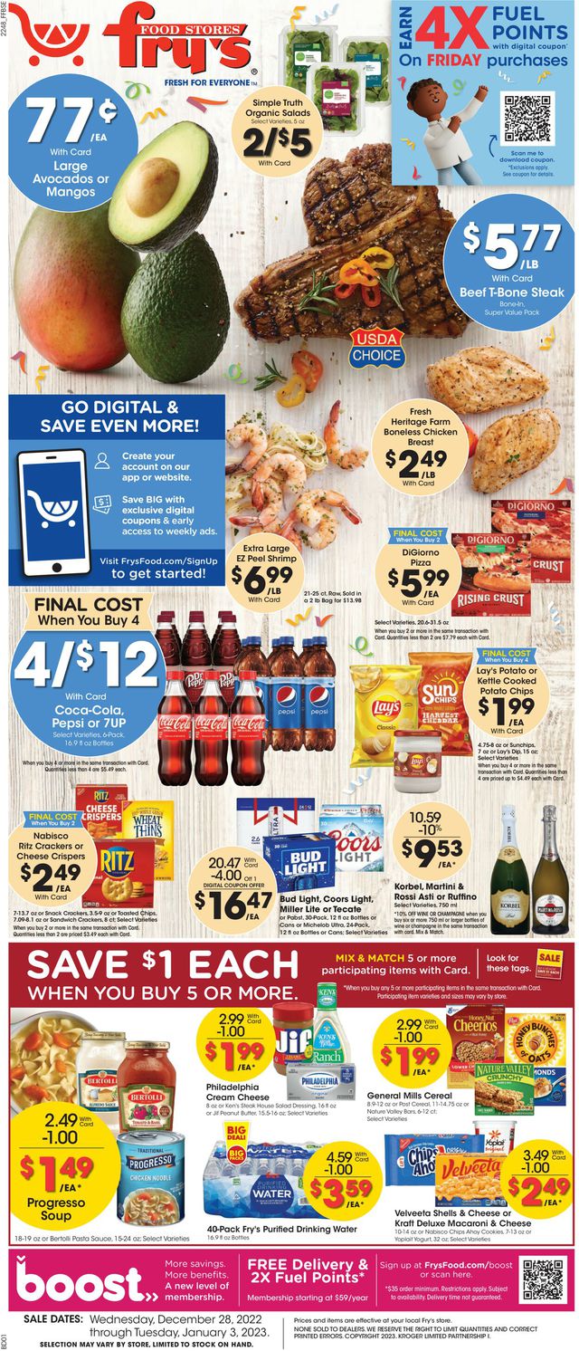 Fry’s Ad from 12/28/2022