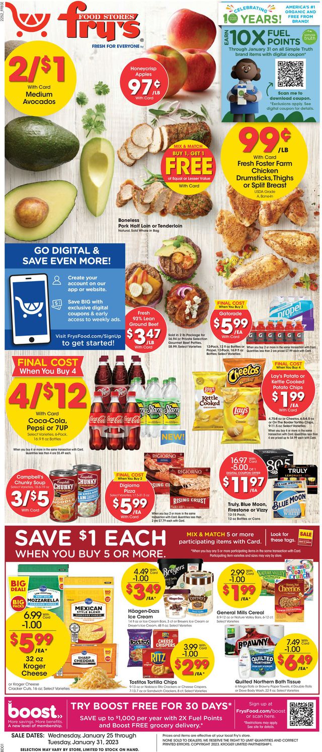 Fry’s Ad from 01/25/2023