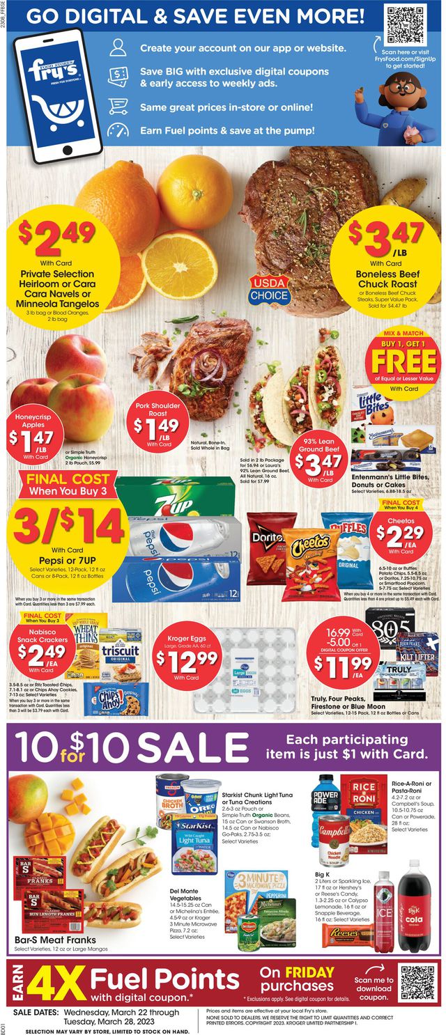 Fry’s Ad from 03/22/2023