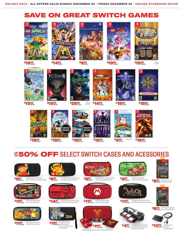Game Stop Ad from 12/20/2020