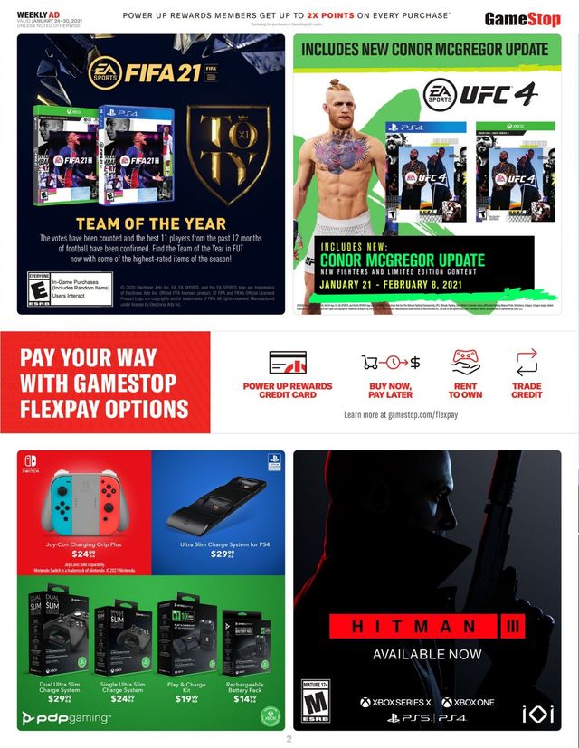 Game Stop Ad from 01/24/2021