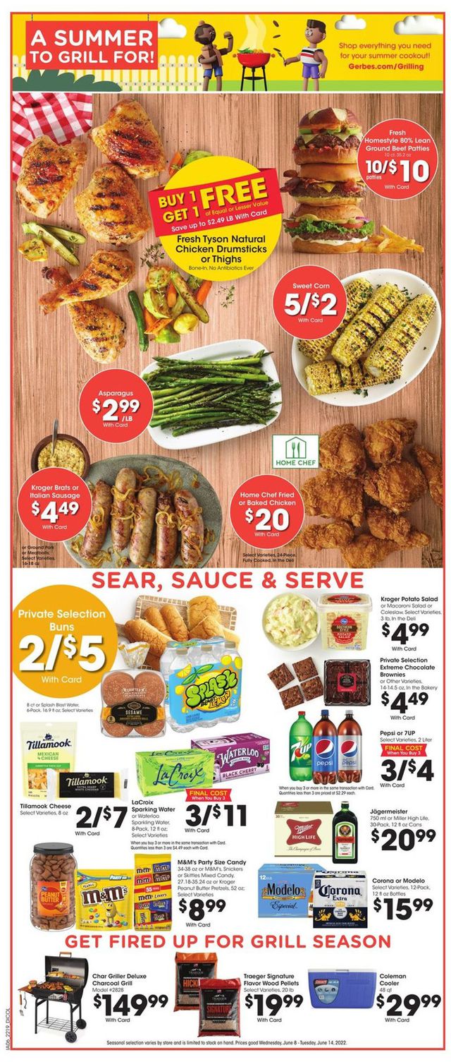 Gerbes Super Markets Ad from 06/08/2022