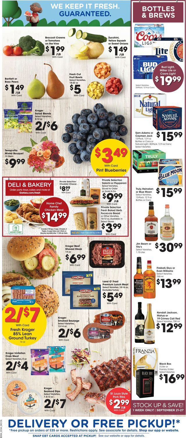 Gerbes Super Markets Ad from 09/21/2022