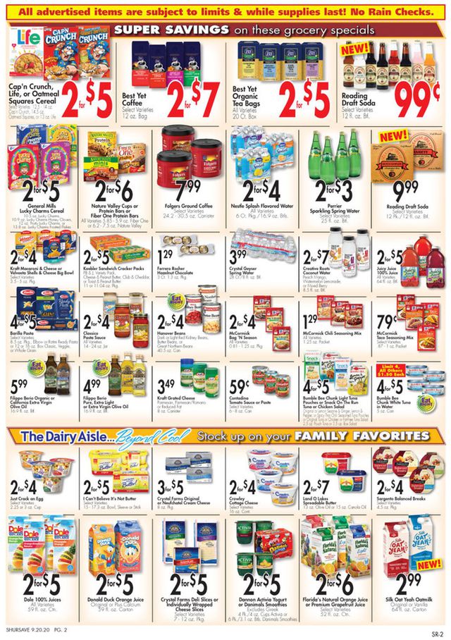 Gerrity's Supermarkets Ad from 09/20/2020