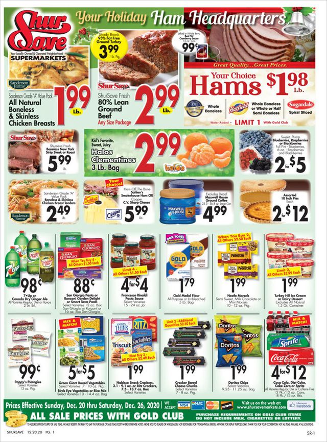 Gerrity's Supermarkets Ad from 12/20/2020