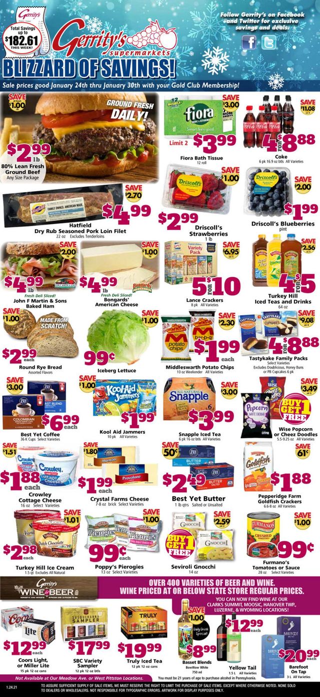 Gerrity's Supermarkets Ad from 01/24/2021