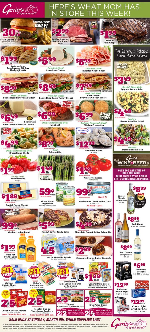 Gerrity's Supermarkets Ad from 02/28/2021