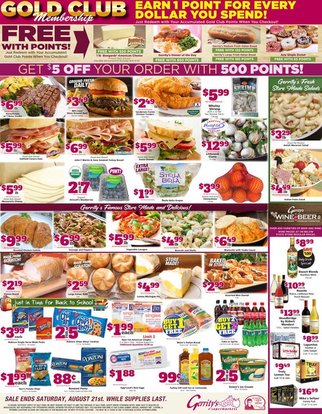 Gerrity's Supermarkets Ad from 08/15/2021