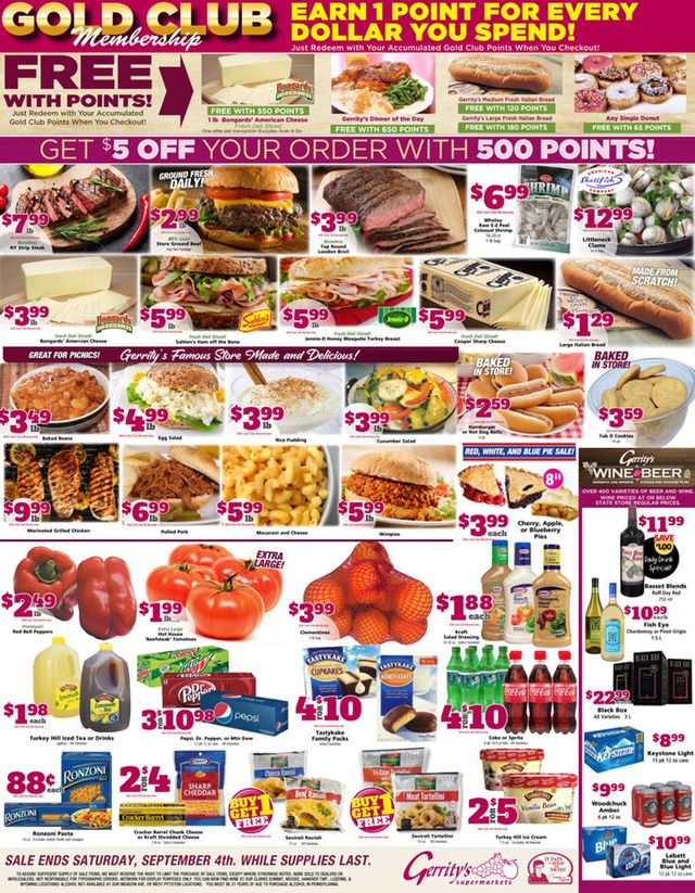 Gerrity's Supermarkets Ad from 08/29/2021