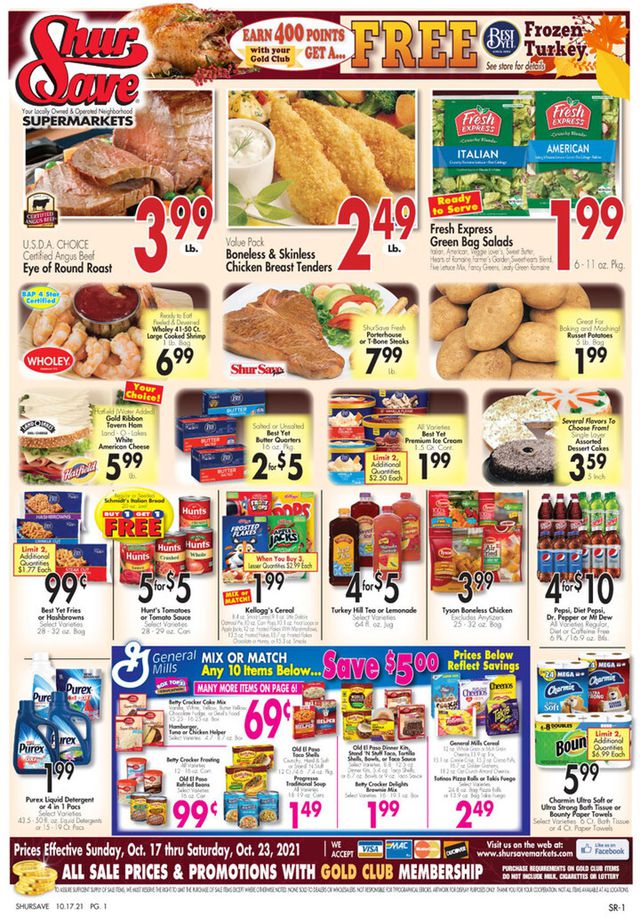 Gerrity's Supermarkets Ad from 10/17/2021